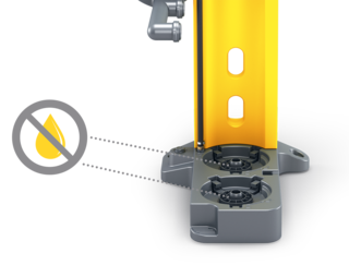 Dopurile oarbe furnizate oferă siguranță suplimentară.