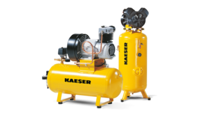 Compresoare industriale cu piston cu compresie uscată - în poziţie orizontală sau verticală