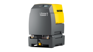 i.Comp 9 Tower T cu recipiente de aer încorporate și uscătoare cu refrigerare cu până la 570 l/min.